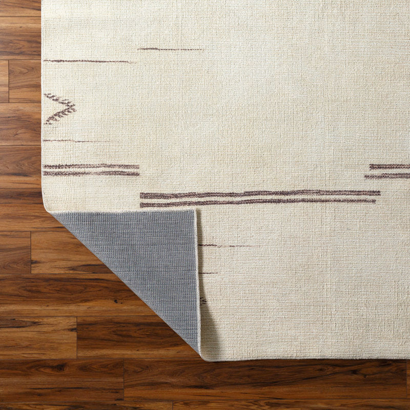 Becki Owens x Livabliss Modern Scandi Boho Beige Colored Area Rug 6’7” x 9’ ft