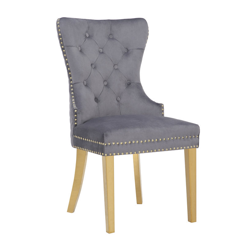 Camie Tufted Velvet Upholstered Side Chair