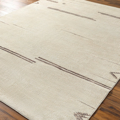 Becki Owens x Livabliss Modern Scandi Boho Beige Colored Area Rug 6’7” x 9’ ft