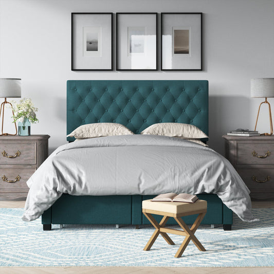 Panel Bed with Storage Box ( Queen Size )