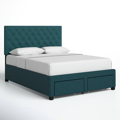 Panel Bed with Storage Box ( Queen Size )