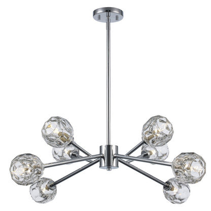 Quaseem 8-light Modern Chandelier Polished Chrome Colour