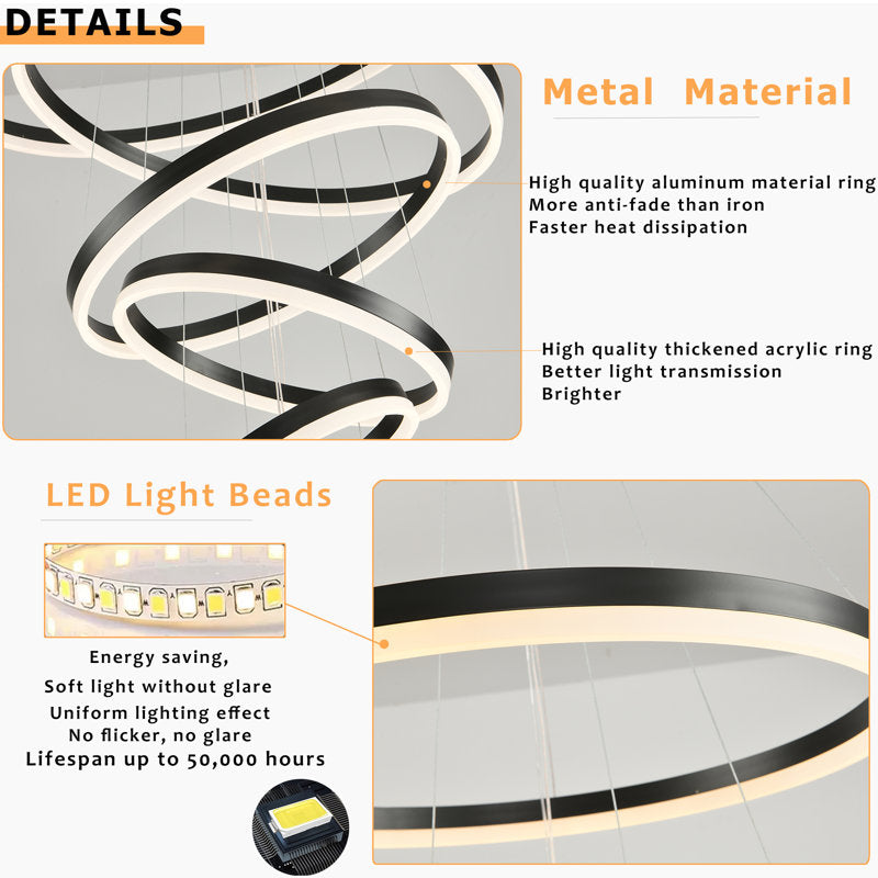 Divo LED Geometric Chandelier