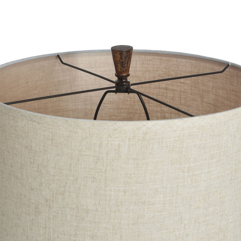Rachel 35" Dark Teak Table Lamp
