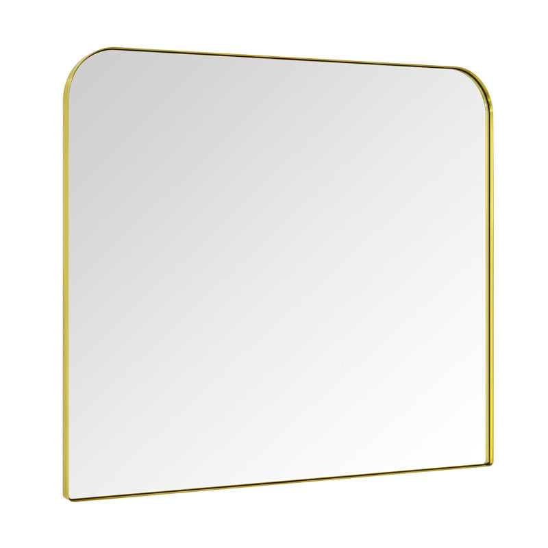 Bhargava Large  Mirror Arched Rounded Corner Wall Mirror