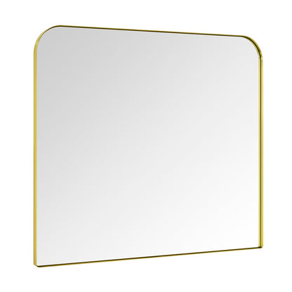 Bhargava Large  Mirror Arched Rounded Corner Wall Mirror