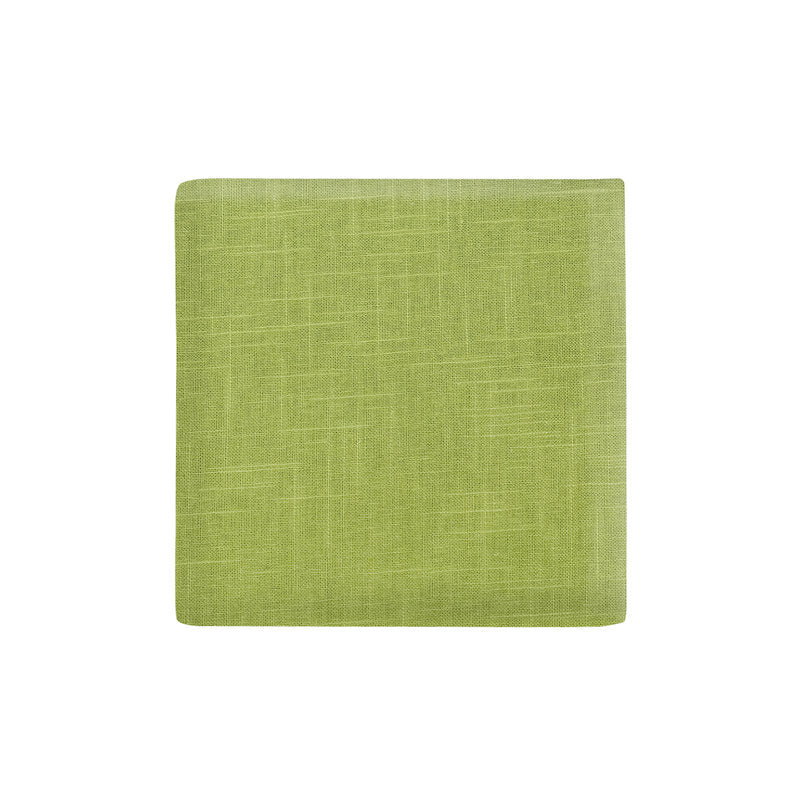 Nahja 16"" Square Accent Footstool Ottoman Bright Chartreuse Cotton Blend