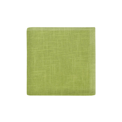 Nahja 16"" Square Accent Footstool Ottoman Bright Chartreuse Cotton Blend