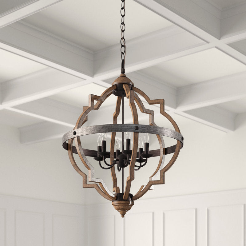 Freemont 6 - Light Geometric Chandelier