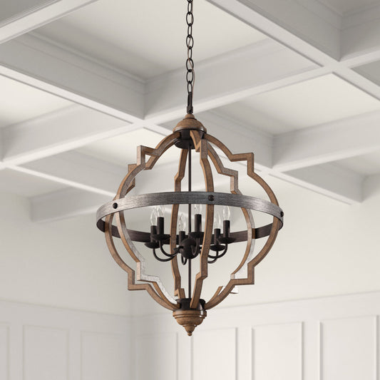 Freemont 6 - Light Geometric Chandelier