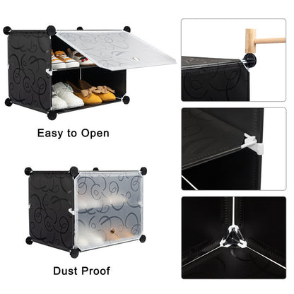 72 Pair Stackable Shoe Storage Cabinet