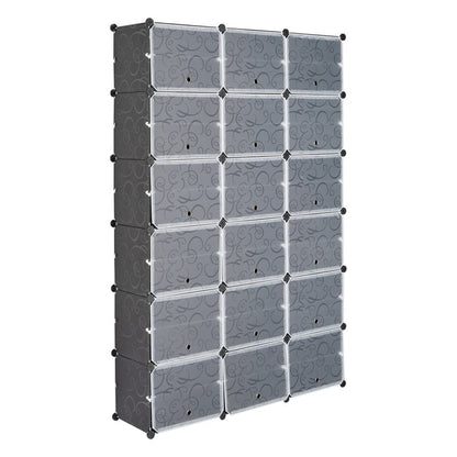 72 Pair Stackable Shoe Storage Cabinet