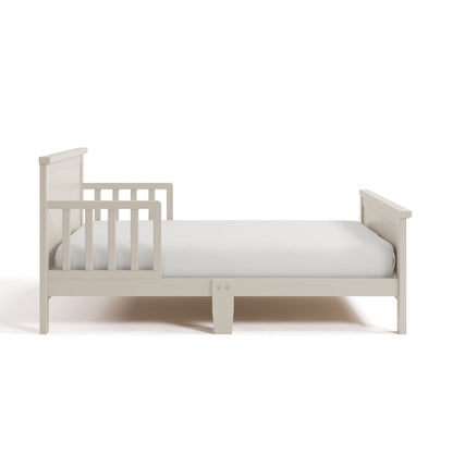 Bailey Toddler Bed with Guardrails (Frosted Oat)