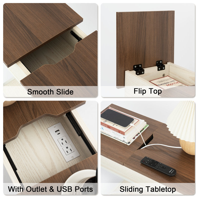 Biyanca End Table with Outlet
