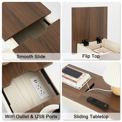 Biyanca End Table with Outlet