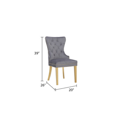 Camie Tufted Velvet Upholstered Side Chair