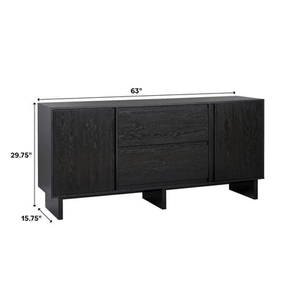 63" 2-Door Sideboard with Drawers