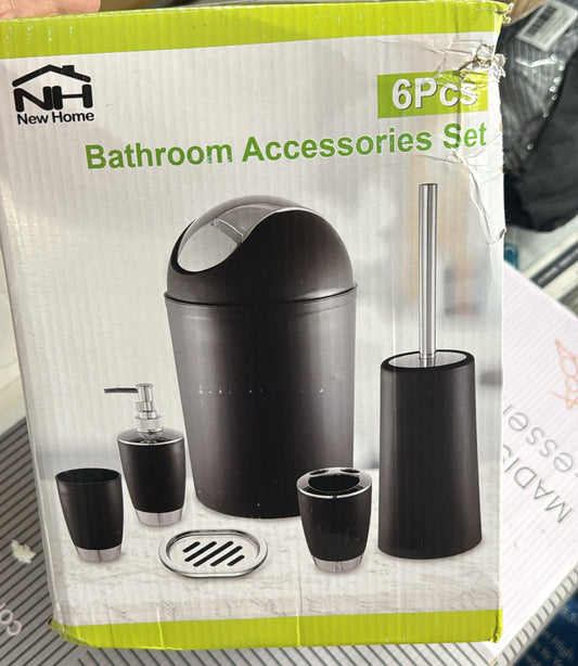 Chrysanthi 6 Piece Bathroom Accessory Set Include Toothbrush Holder Tumbler Holder