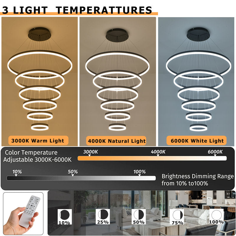 Divo LED Geometric Chandelier