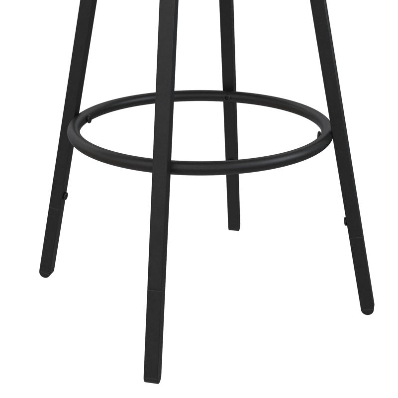 Clintw Swivel Adjustable Height Bar Stool (set of 3)