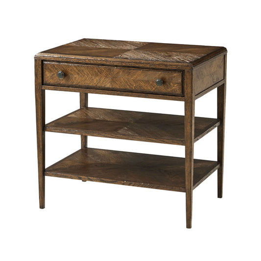 Antique Nova Solid Wood Bedside/ Table with 1 Drawer