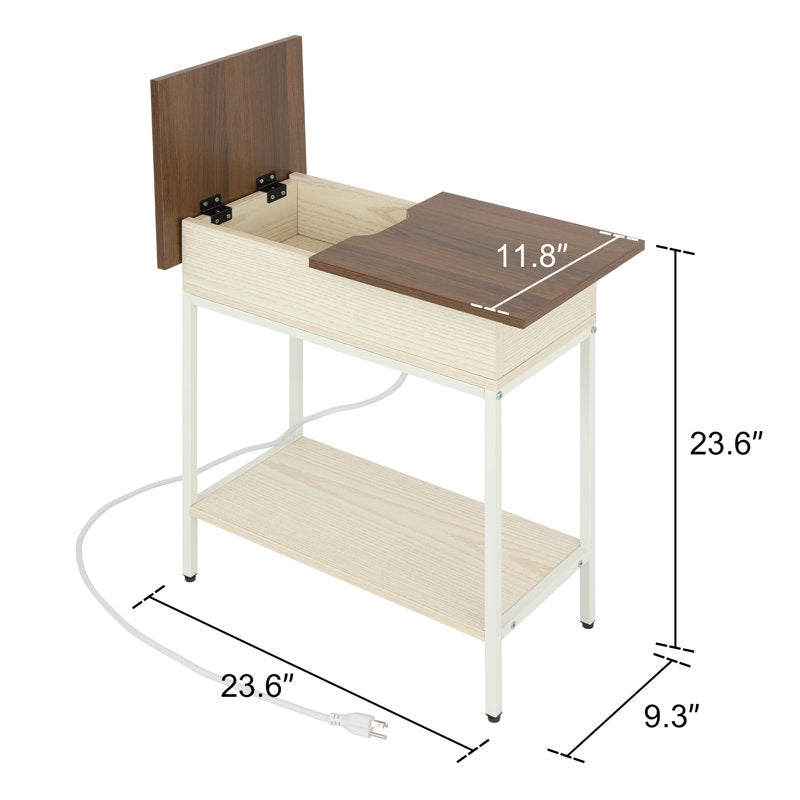 Biyanca End Table with Outlet