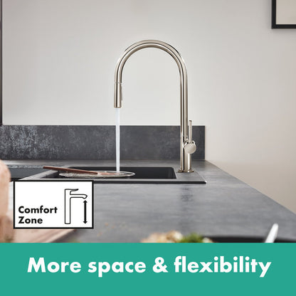 Hansgrohe Talis N HighArc Kitchen Faucet, O-Style 2-Spray Pull-Down, 1.75 GPM
Liljan 30''