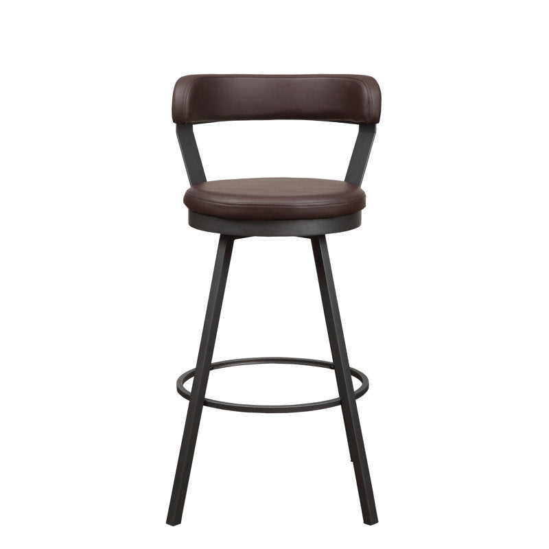 24” Laub Swivel Upholstered Counter Stool (Set of 2)