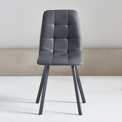 Zakirah Round 35.4'' Dining Set ( Grey+ Black)