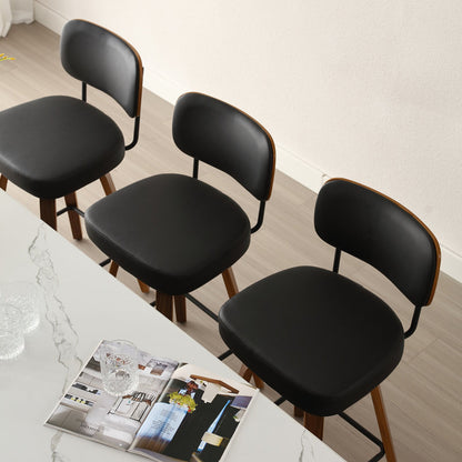 Logreira Swivel Upholstered Counter & Bar Height Stool SET Of 2