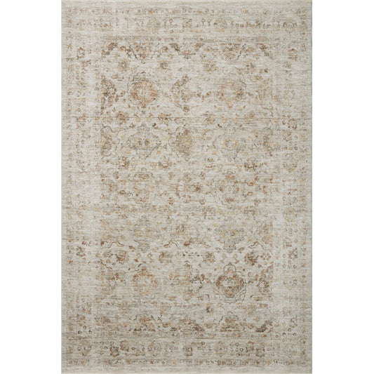 Amber Lewis x Loloi Honora Beige / Spice Area Rug 5’3” x 7’9”