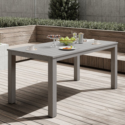 Calliana Aluminum Outdoor Dining Tables ( Grey )