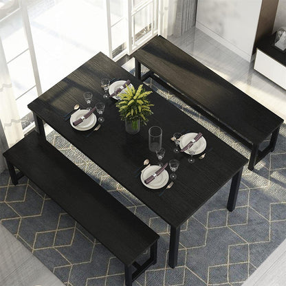 Kaihlani 4 - Person Dining Set (47in.L Table) Black