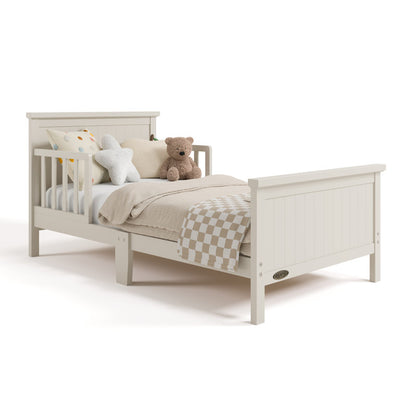 Bailey Toddler Bed with Guardrails (Frosted Oat)