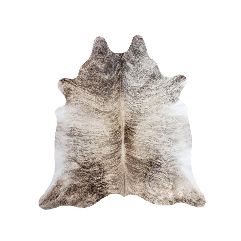 Chesson Handmade Cowhide Dark Brindle Area Rug  (5x7 ft)